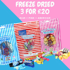 Freeze Dried Sweets Candy - Blue Pink American Pick n mix 3 for £20