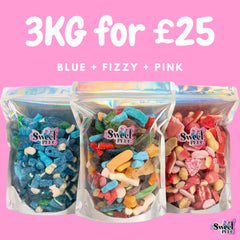 3KG for £25! 1kg Blue + 1kg Fizzy + 1kg Pink