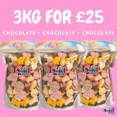 3kg for £25! 1kg Chocolate + 1kg Chocolate + 1kg Chocolate