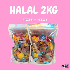 HALAL 2kg For £15! 1kg Fizzy Mix + 1kg Fizzy Mix Candy Snack