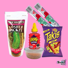 Kosher Van Holten's Pickle Kit - Lucas Chamoy, Tajin, Van Holten, Takis