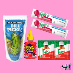 Van Holten's Pickle Kit - Lucas Chamoy, Tajin, Van Holten Pickle, Fruit Roll Up
