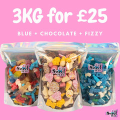 3kg for £25! 1kg Blue + 1kg Fizzy + 1kg Chocolate