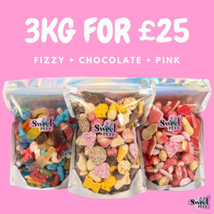 3kg for £25! 1kg Pink + 1kg Fizzy + 1kg Chocolate
