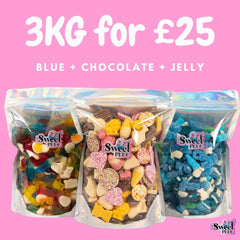 3kg for £25! 1kg Blue + 1kg Jelly + 1kg Chocolate