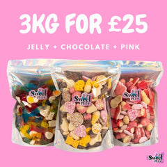 3kg for £25! 1kg Pink + 1kg Jelly + 1kg Chocolate