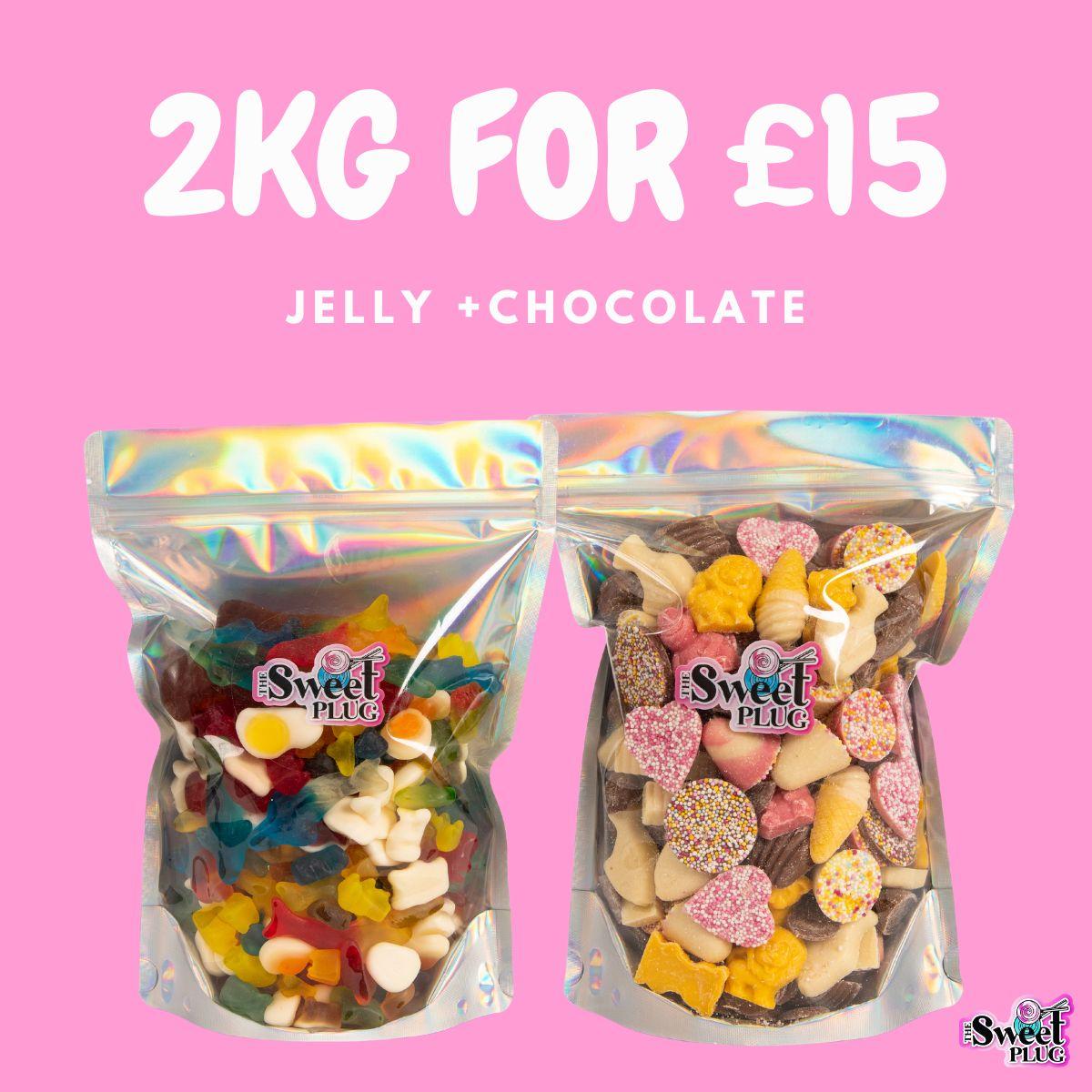 2KG for £15! Jelly Mix 1kg  + Chocolate Mix 1kg