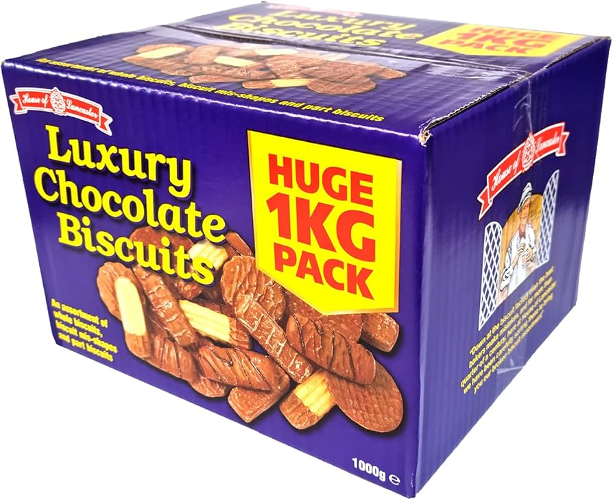 Luxury Chocolate Biscuits 1Kg - Perfect Snack for Chocolate Lovers