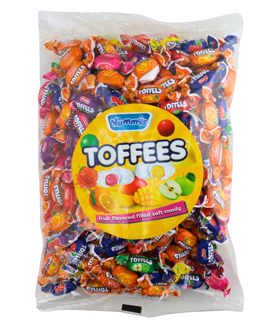 Yummy Centre Filled Fruit Toffees 1kg